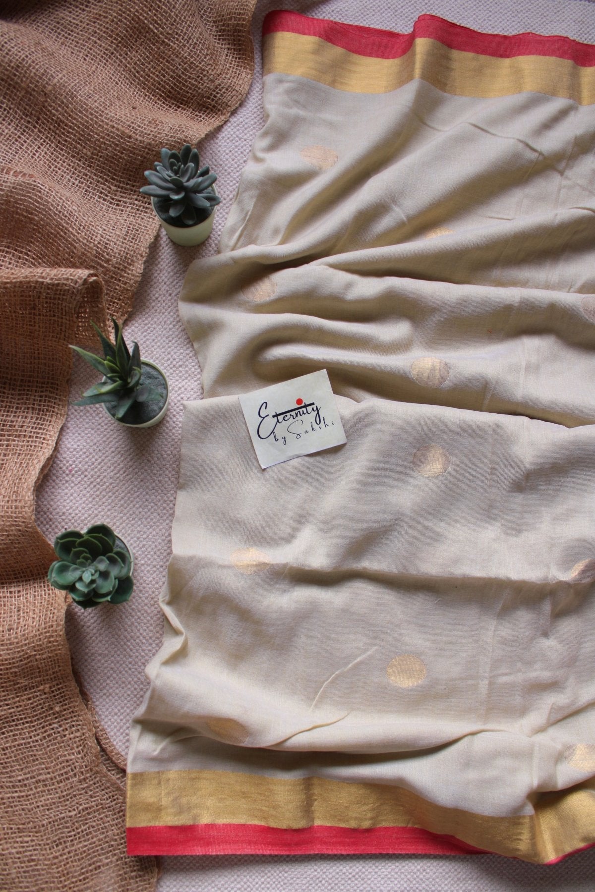 Matcha Polka Saree - Eternity by Sakshi