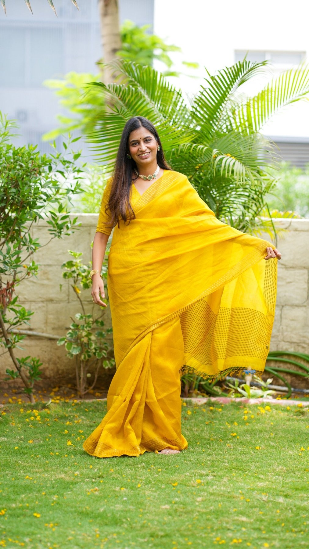 Yellow Sundari Saree - Eternity by Sakshi