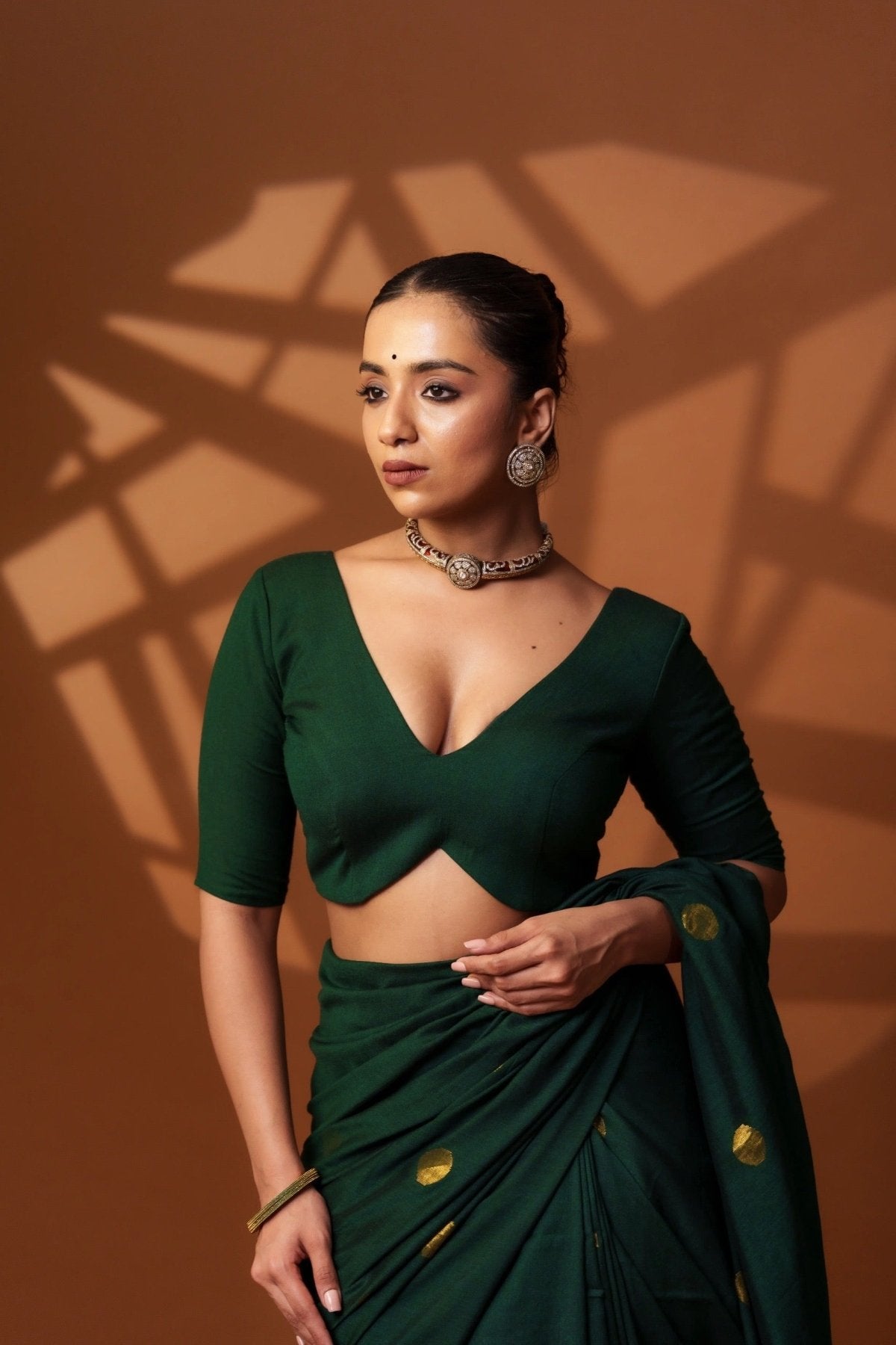 Green Shadow Blouse - Eternity by Sakshi