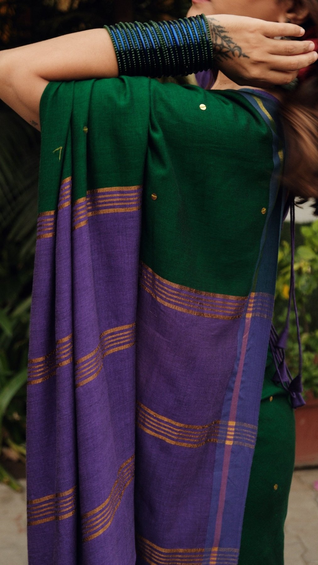 Green Varnika Saree - Eternity by Sakshi