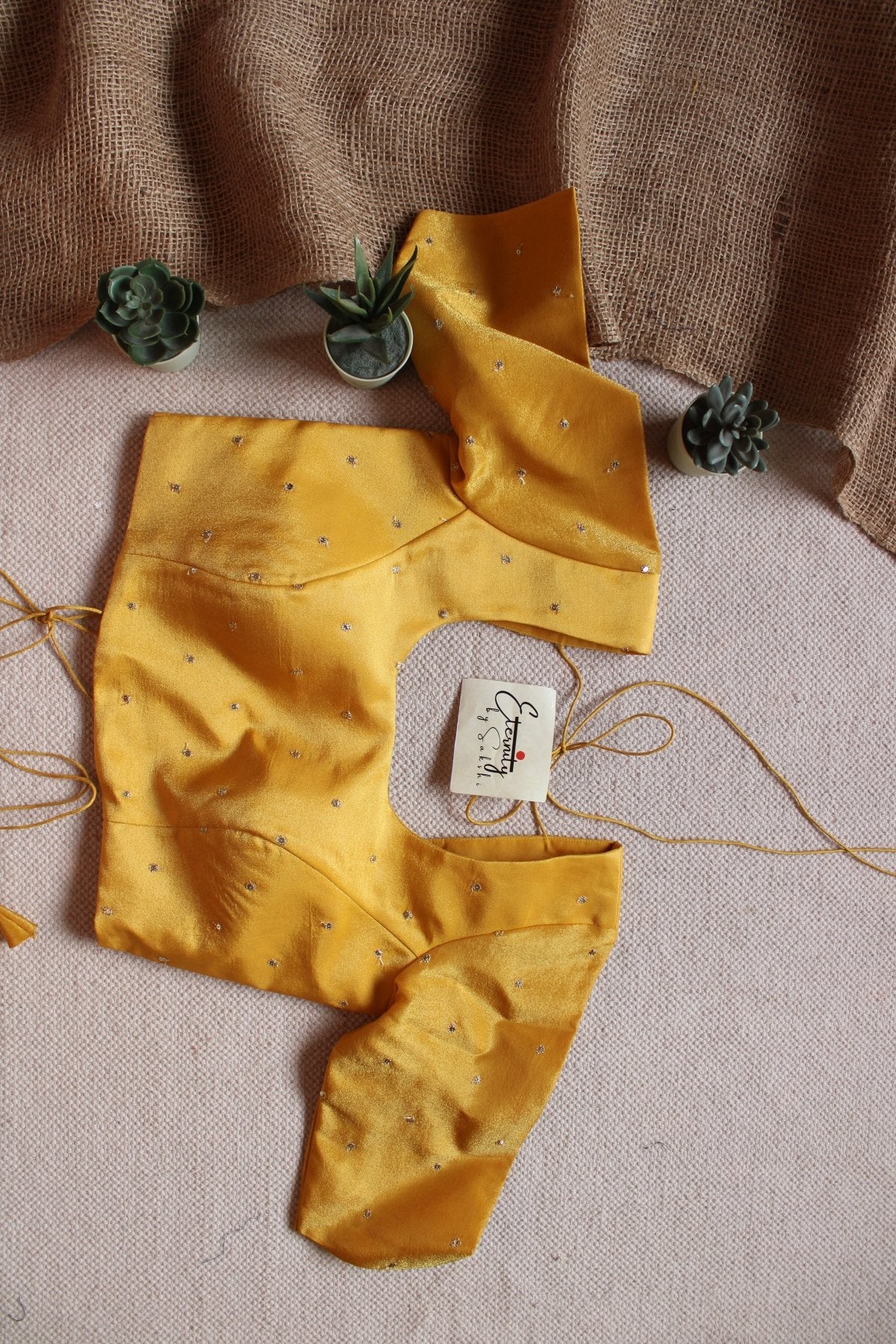 Yellow Tissue Blouse - Eternity by Sakshi