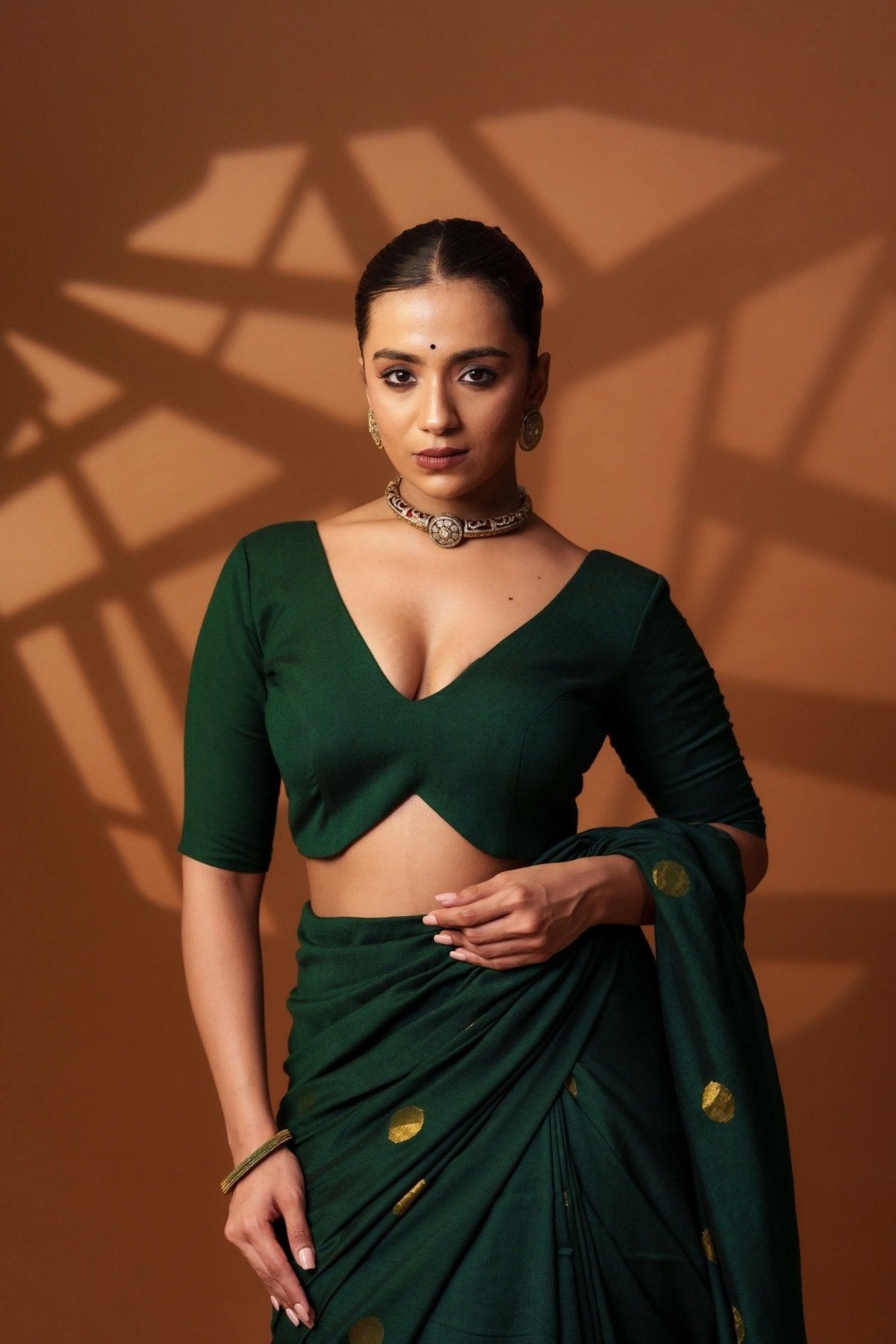 Green Shadow Blouse - Eternity by Sakshi
