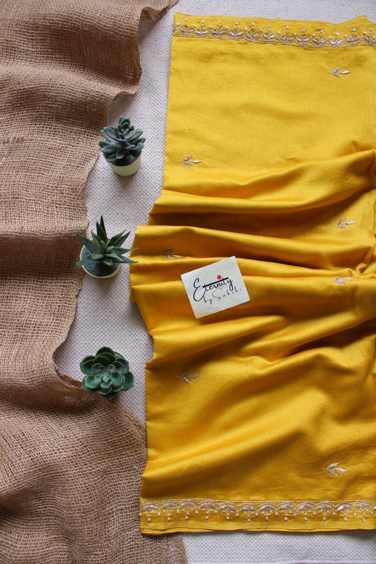 Yellow Nazrana Saree - Eternity by Sakshi