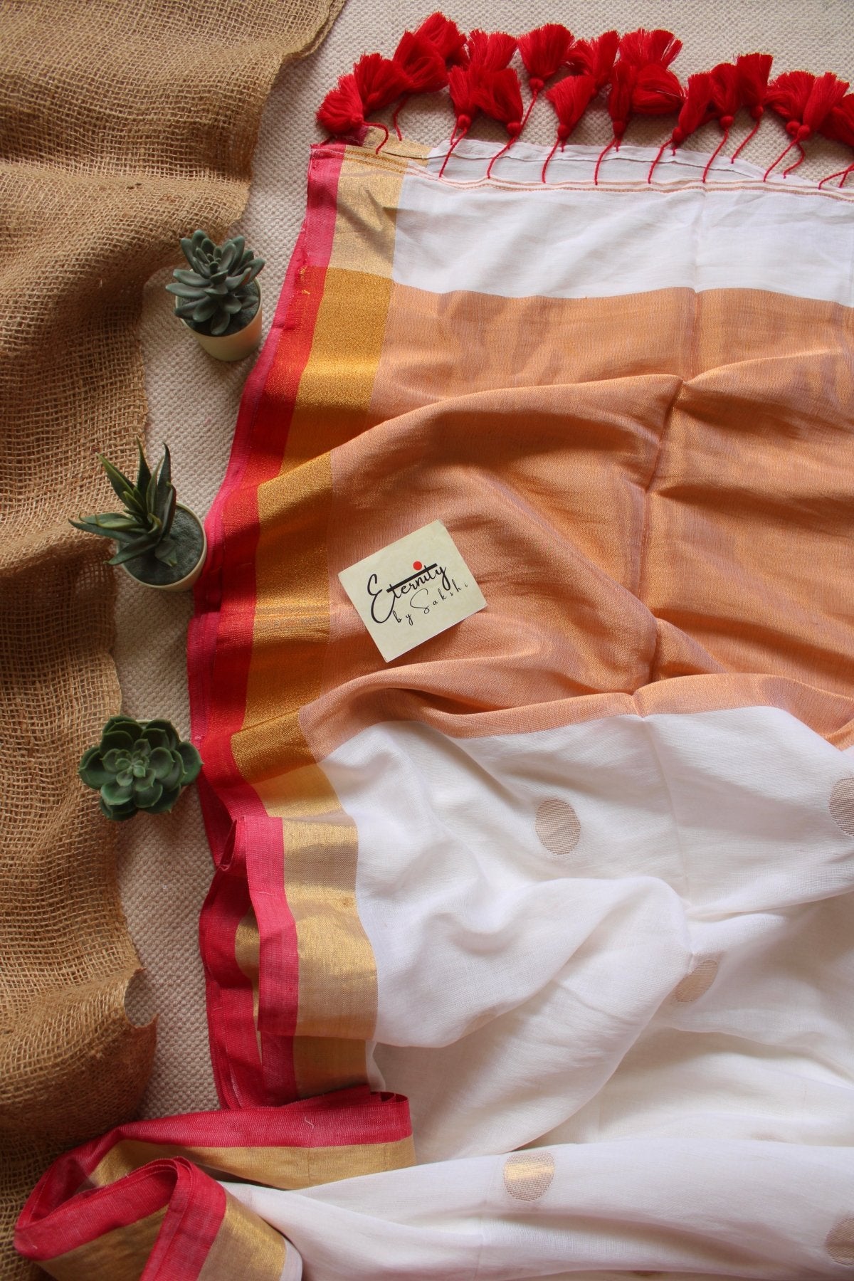 Pujo Polka Saree - Eternity by Sakshi