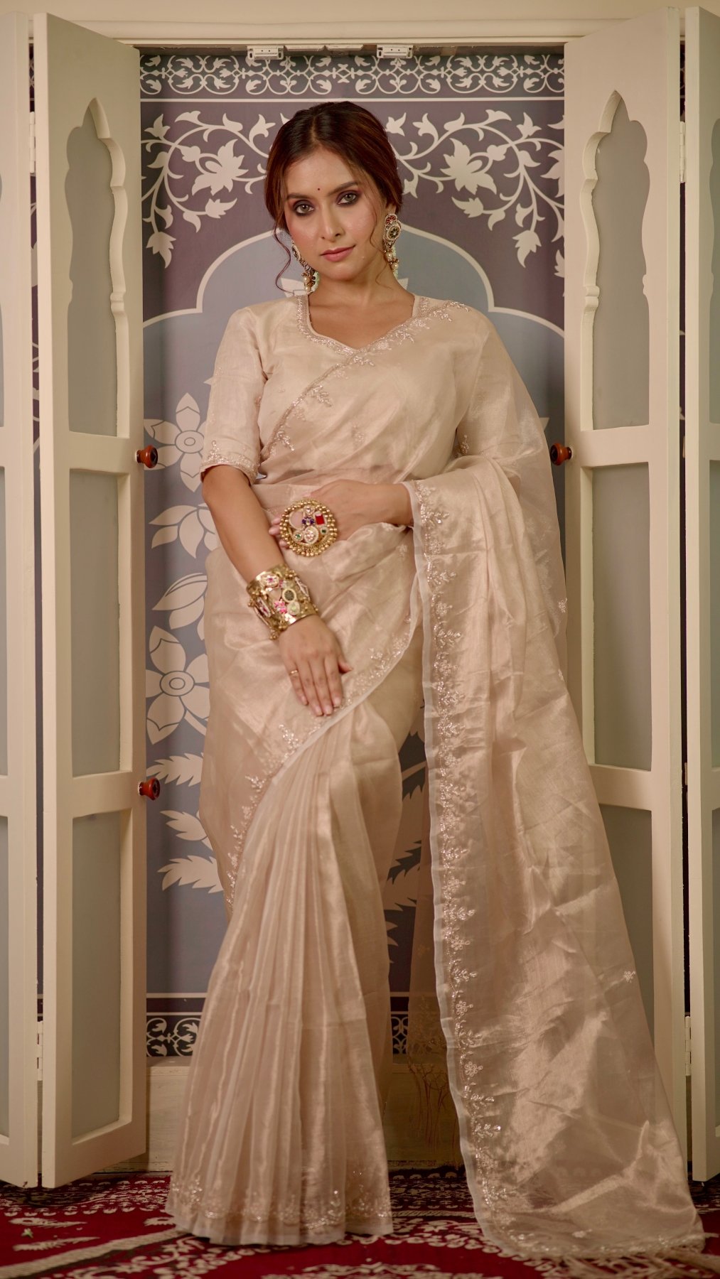 Pearl Handwork Raaz Saree - Eternity by Sakshi