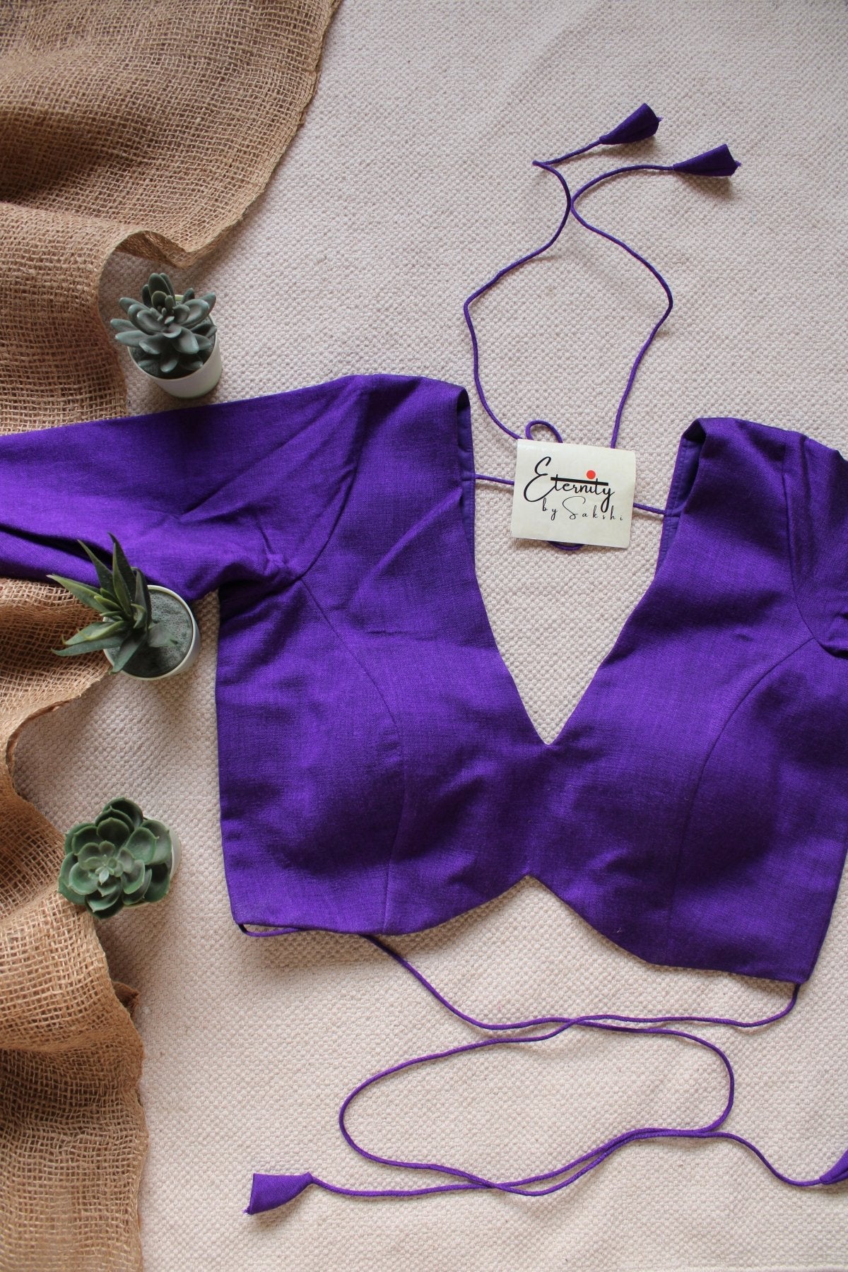 Purple Shadow Blouse - Eternity by Sakshi