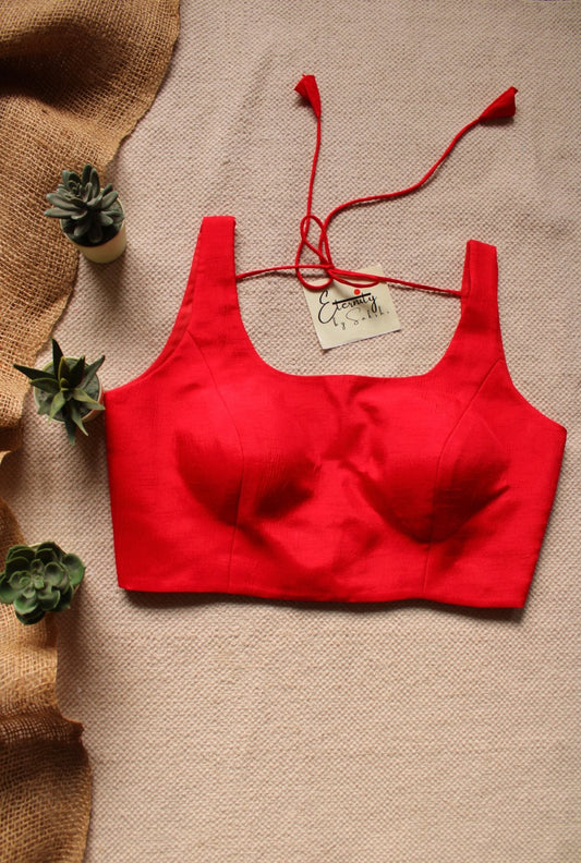 Red Noorie Blouse - Eternity by Sakshi