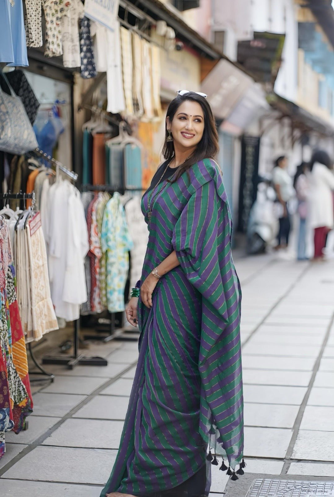 Green Silsila Saree - Eternity by Sakshi