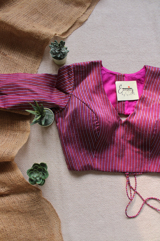 Pink Rimjhim Blouse - Eternity by Sakshi