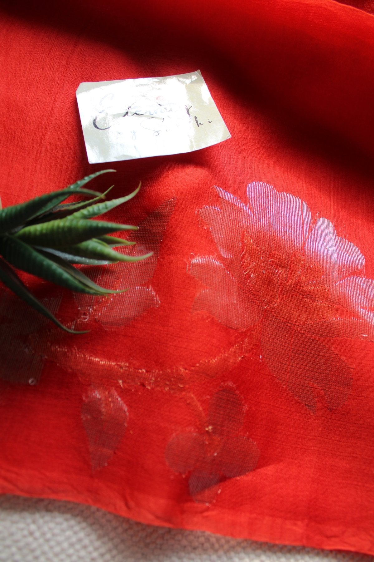 Rust Muslin Silk Saree - Eternity by Sakshi
