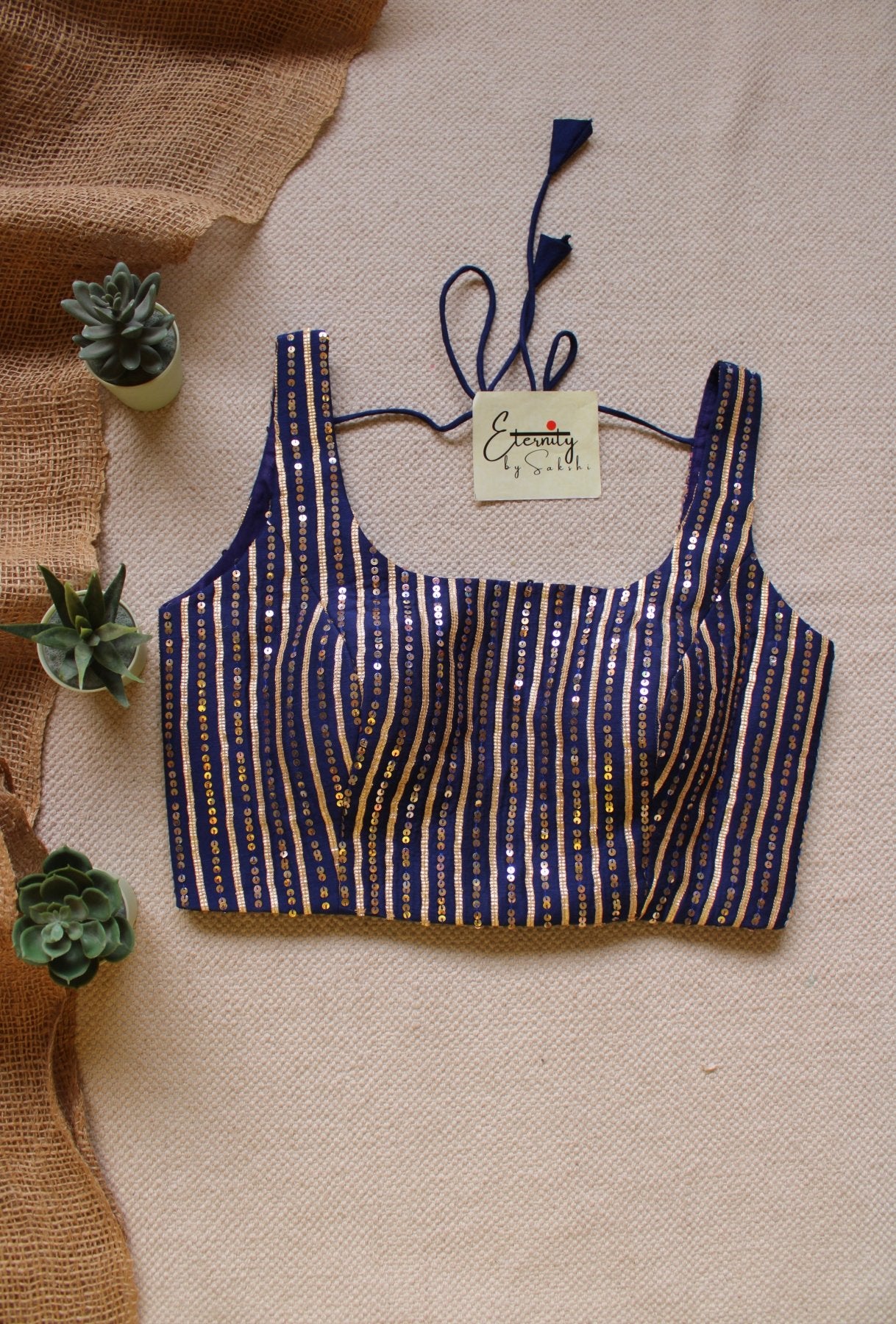 Blue Sitara Noorie Blouse - Eternity by Sakshi