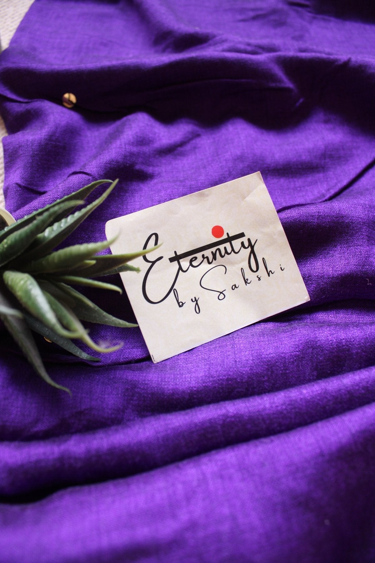 Purple Varnika Saree + Rosy Shadow Blouse Combo - Eternity by Sakshi