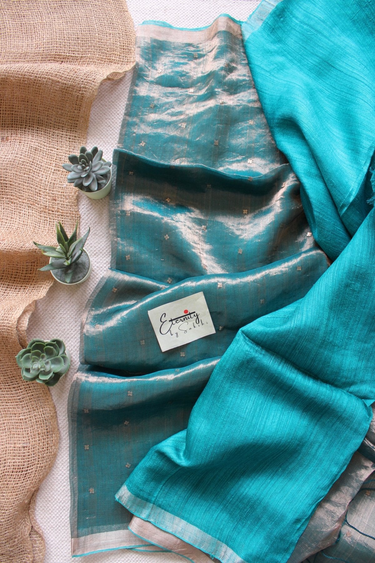 Turquoise Aaradhya Saree - Eternity by Sakshi