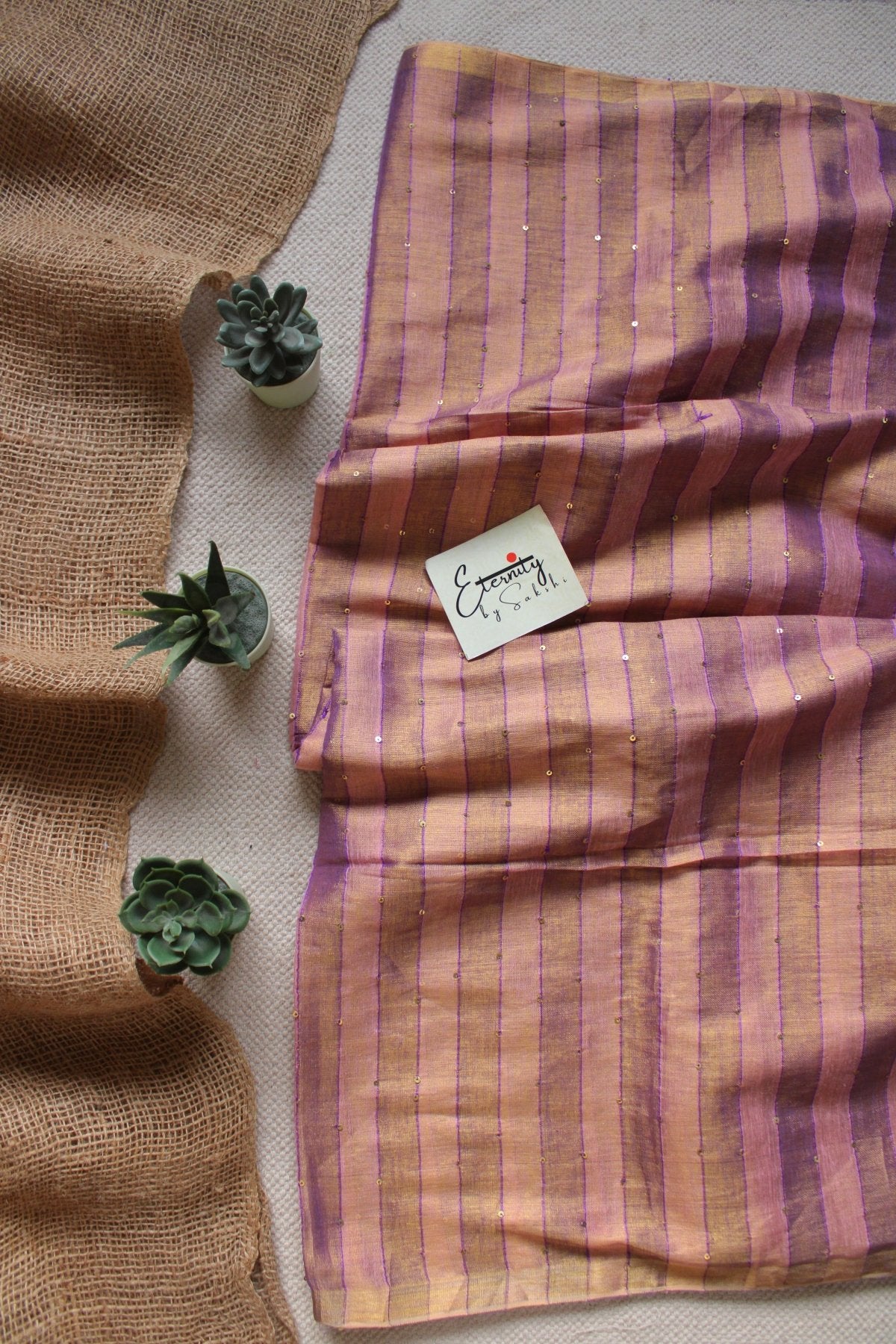 Pink Rekha Saree - Eternity by Sakshi