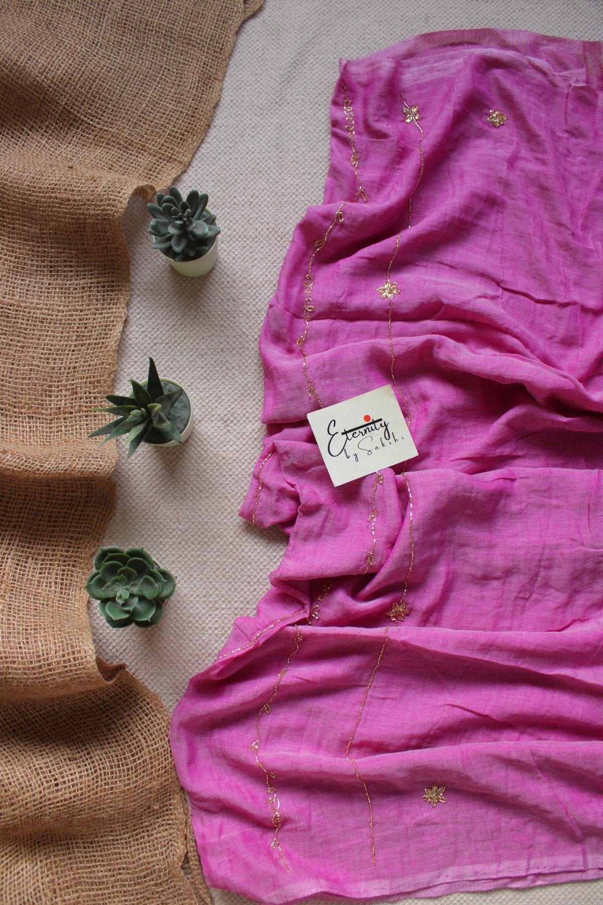 Bubblegum Noor Saree - Eternity by Sakshi