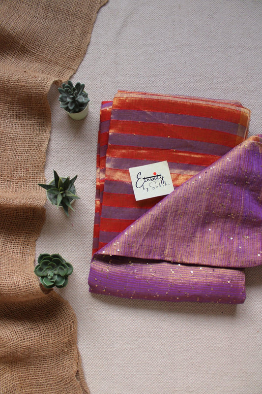 Purple Rekha Saree - Eternity by Sakshi