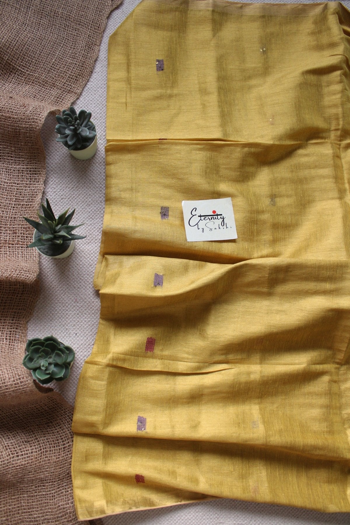 Kanak Yellow Saree - Eternity by Sakshi