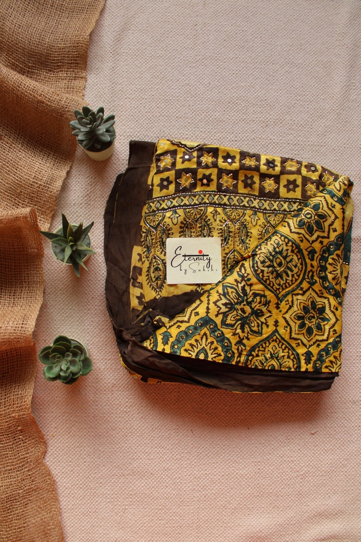Sunehri Silk Saree - Eternity by Sakshi