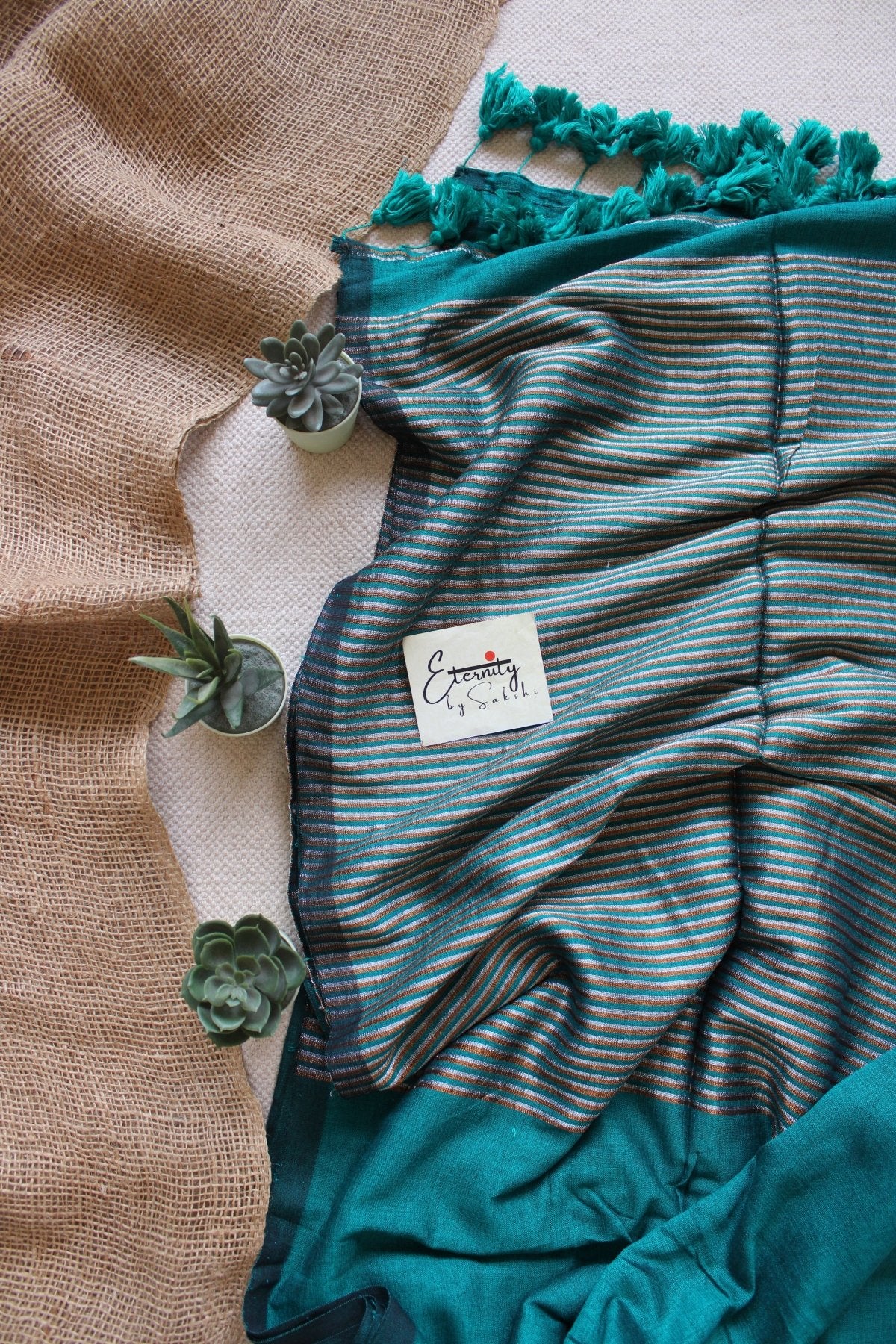 Cyan Ramya Saree - Eternity by Sakshi