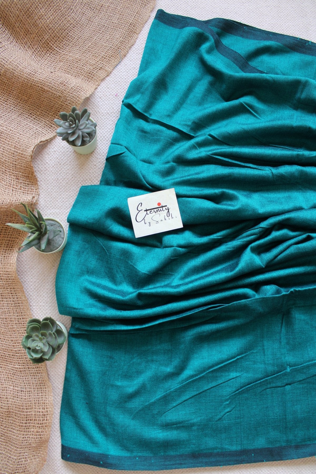 Cyan Ramya Saree - Eternity by Sakshi