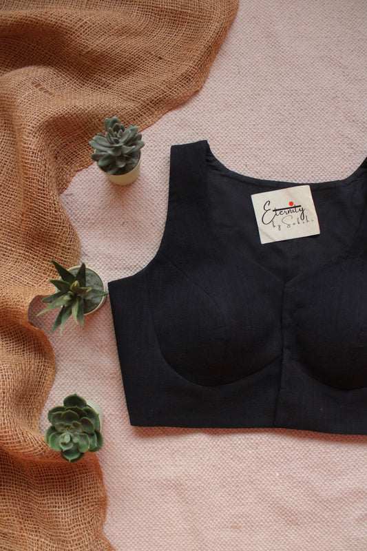Black Office Blouse - Eternity by Sakshi
