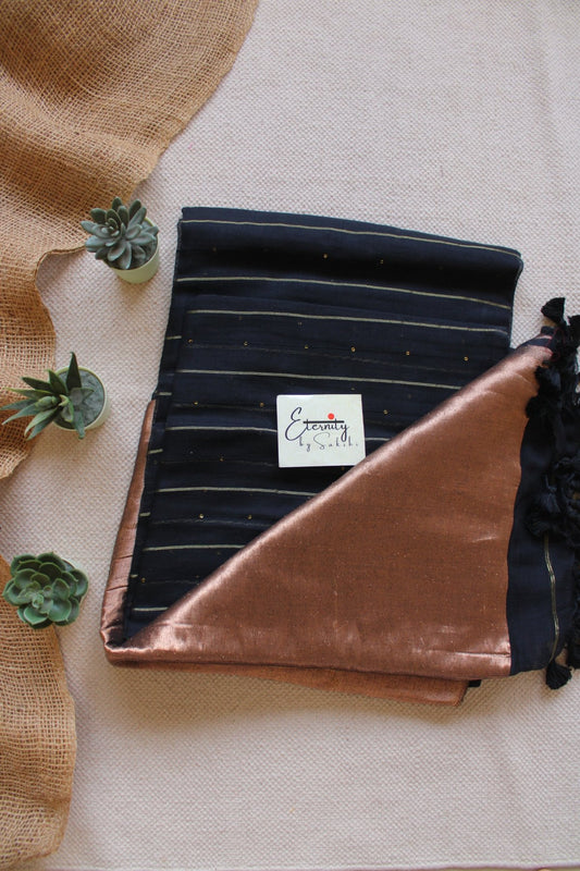 Black Galaxy Saree - Eternity by Sakshi