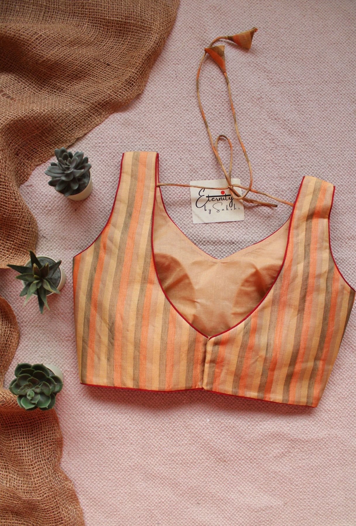 Peach Glow Noorie Blouse - Eternity by Sakshi