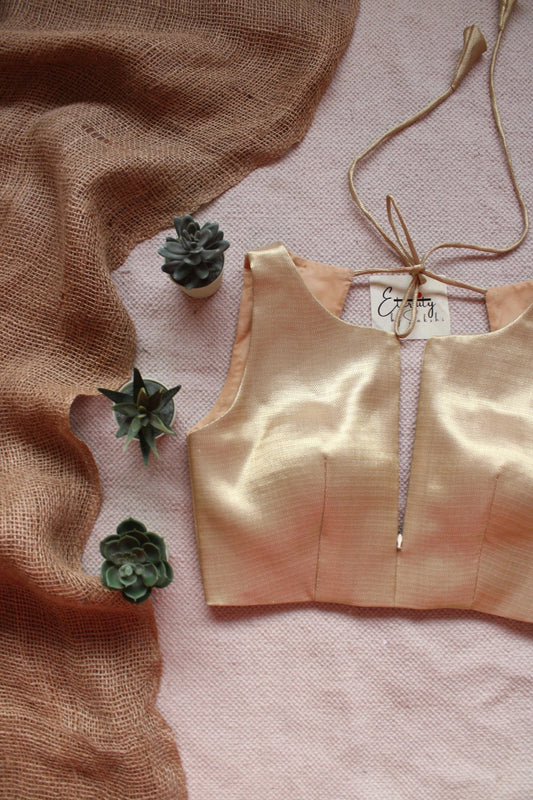 Desert Metallic Single Zip Mood Blouse - Eternity by Sakshi