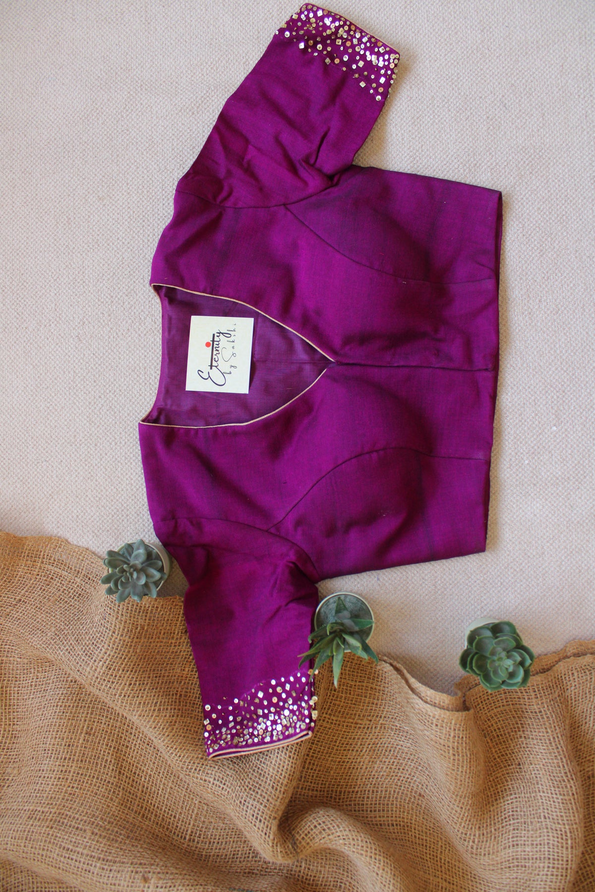 Magenta Tara Handwork Blouse