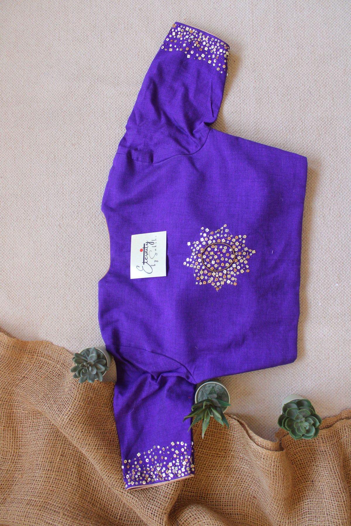 Purple Tara Handwork Blouse