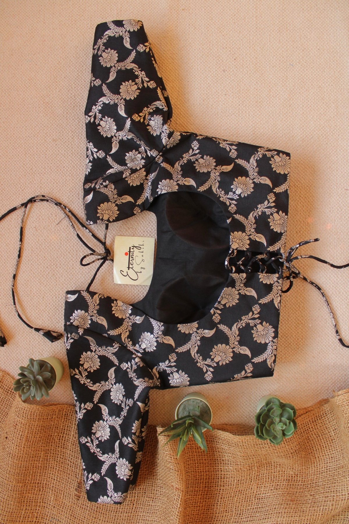 Black Malang blouse - Eternity by Sakshi