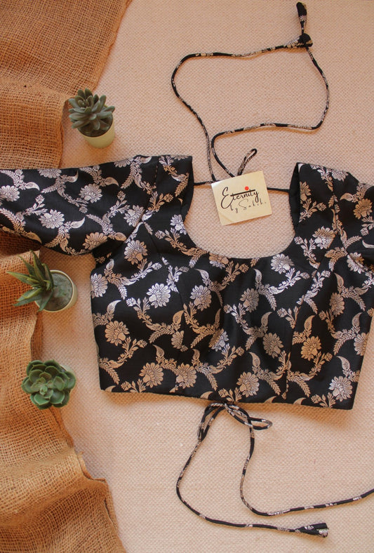 Black Malang blouse - Eternity by Sakshi