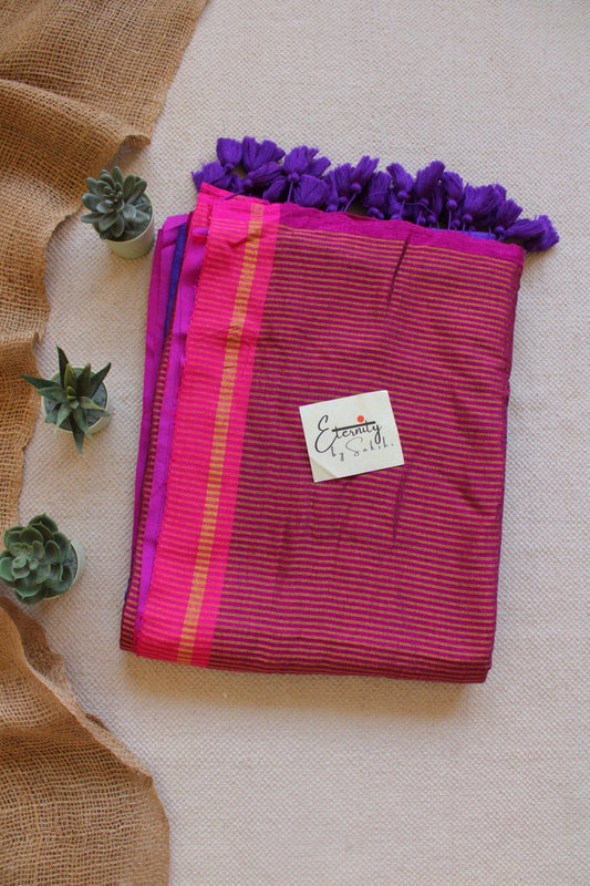 Pink Stripe Varnika Saree - Eternity by Sakshi