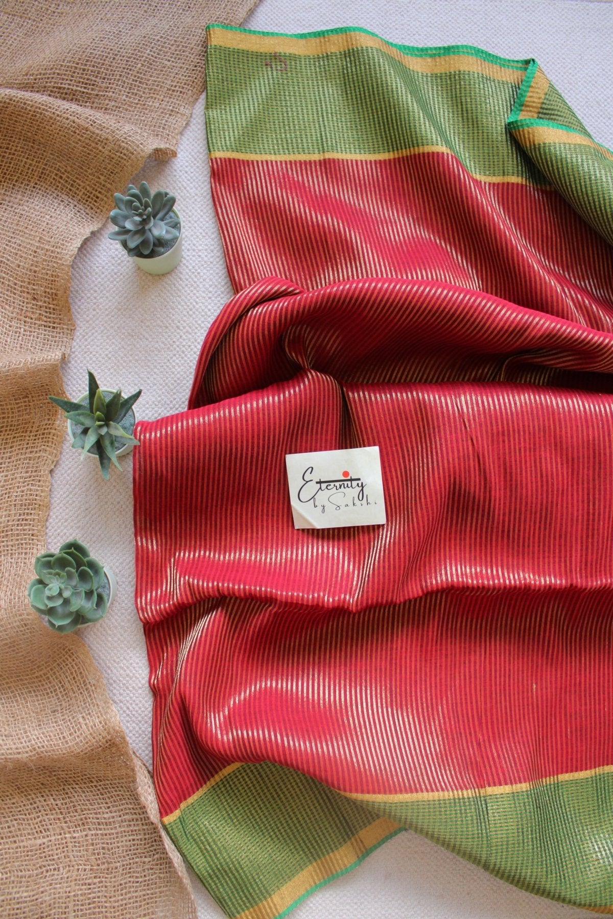 Multicolor Stripe Saree - Eternity by Sakshi