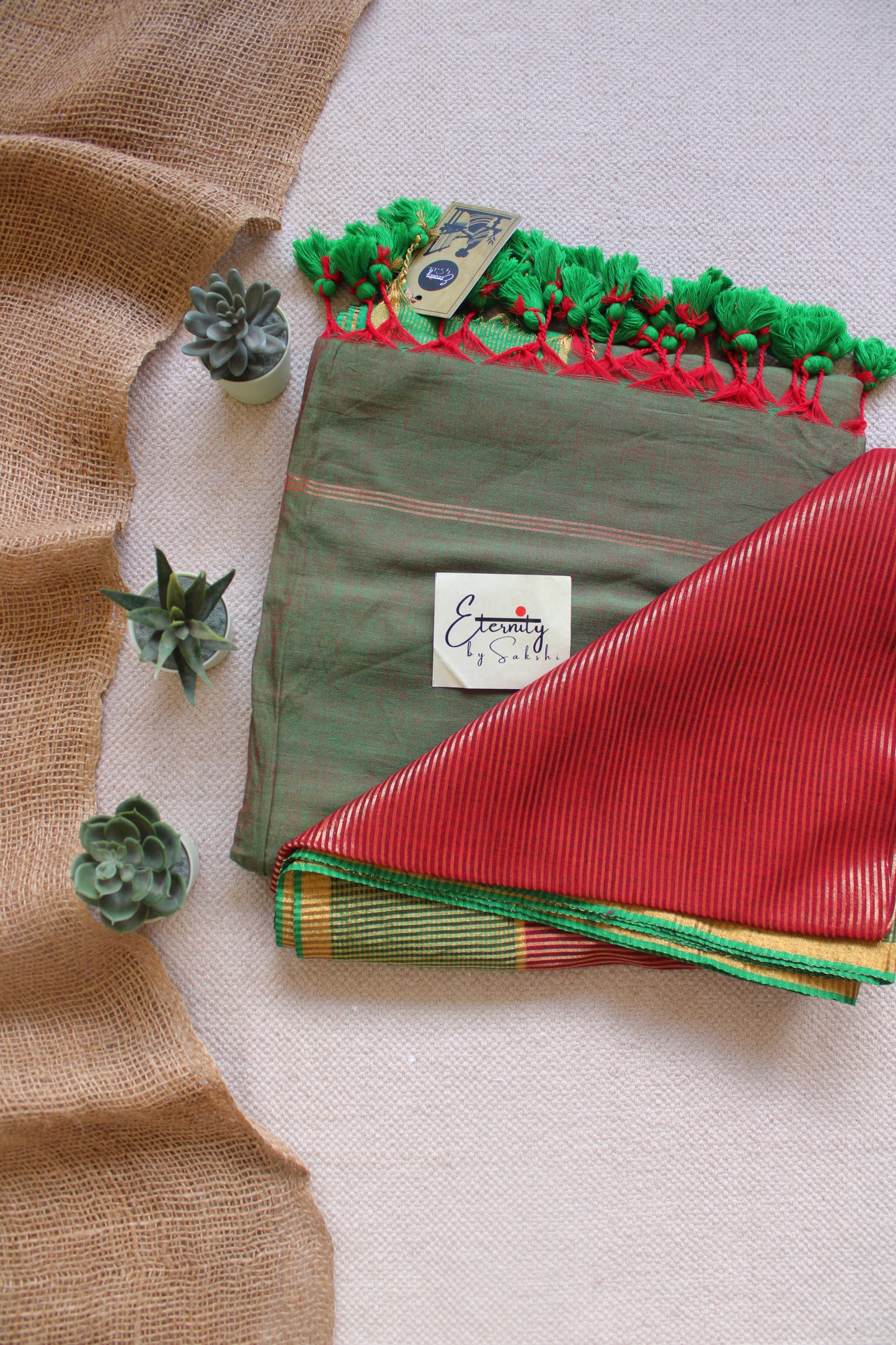 Multicolor Stripe Saree
