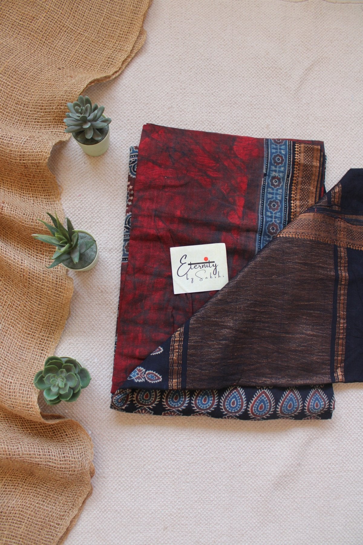 Ajrani Mangalgiri Saree - Eternity by Sakshi