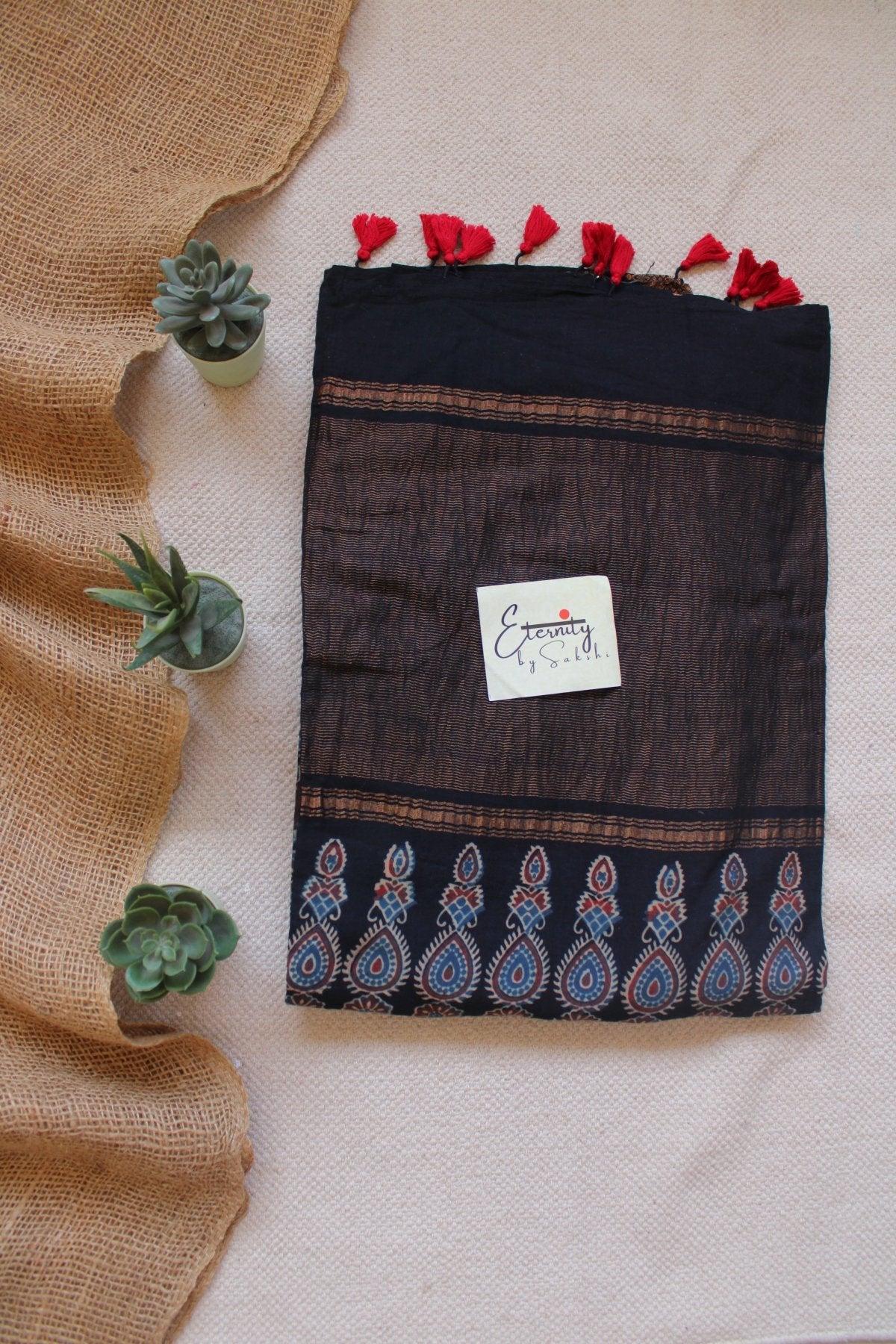 Ajrani Mangalgiri Saree - Eternity by Sakshi