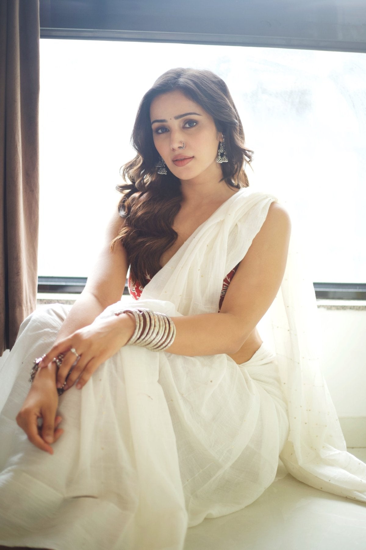 White Tara Saree - Eternity by Sakshi