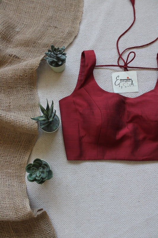 Maroon Noorie Blouse - Eternity by Sakshi