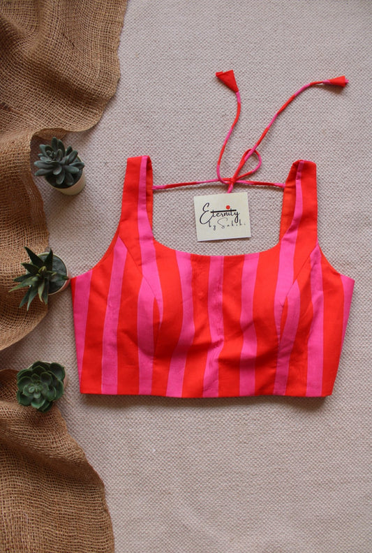 Candy Crush Cotton Elastic Noorie Blouse - Eternity by Sakshi