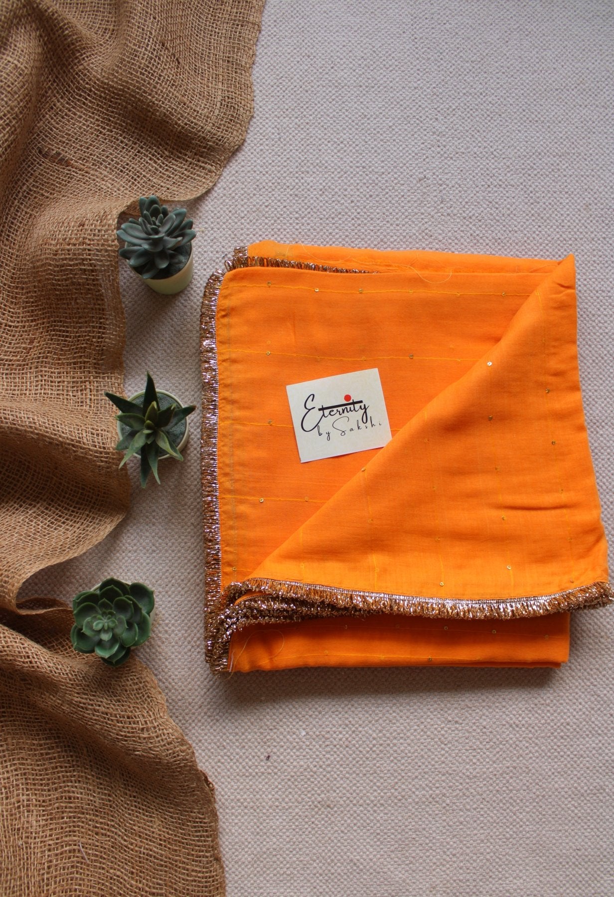 Orange Gulbahar Saree - Eternity by Sakshi