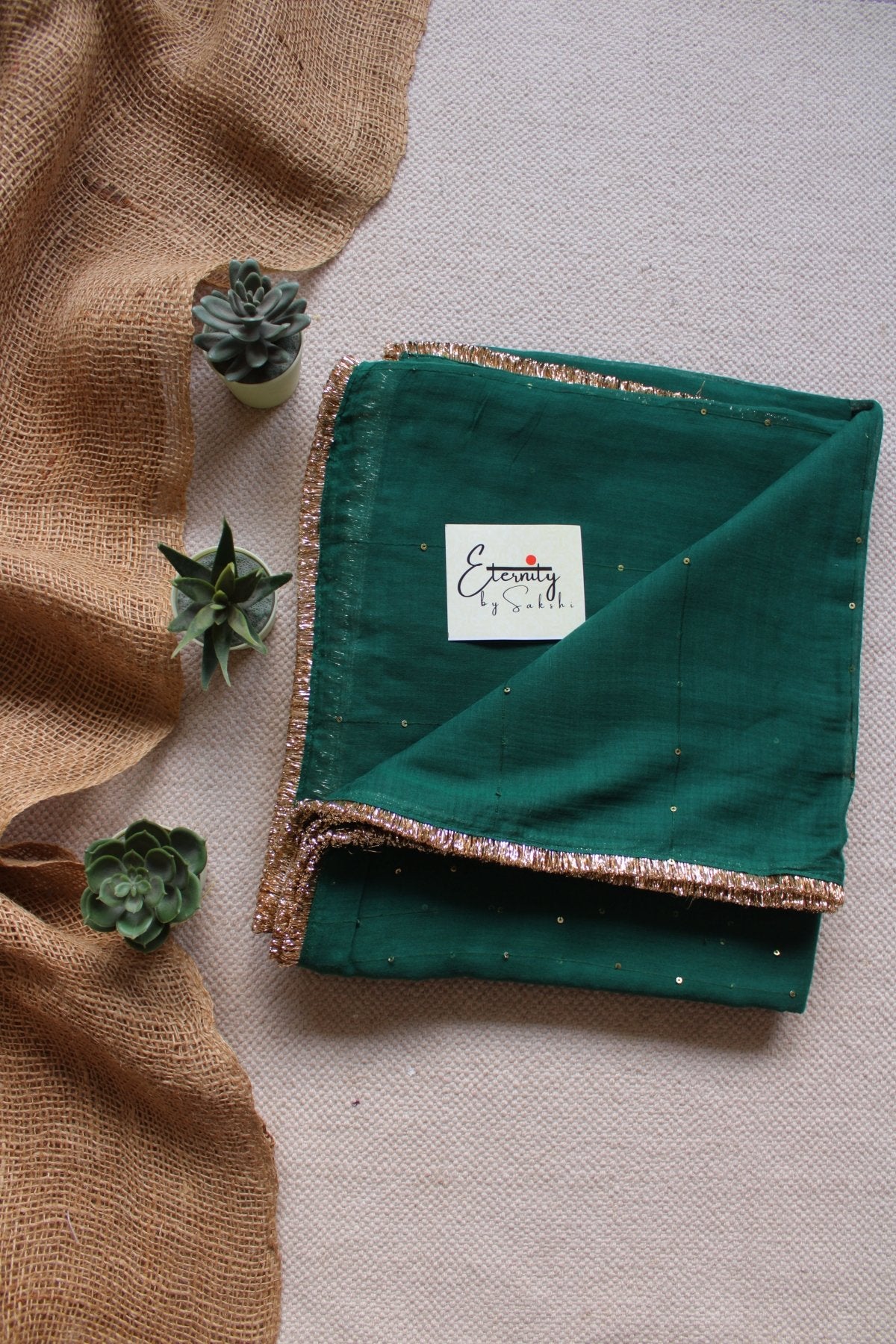 Green Gulbahar Saree - Eternity by Sakshi
