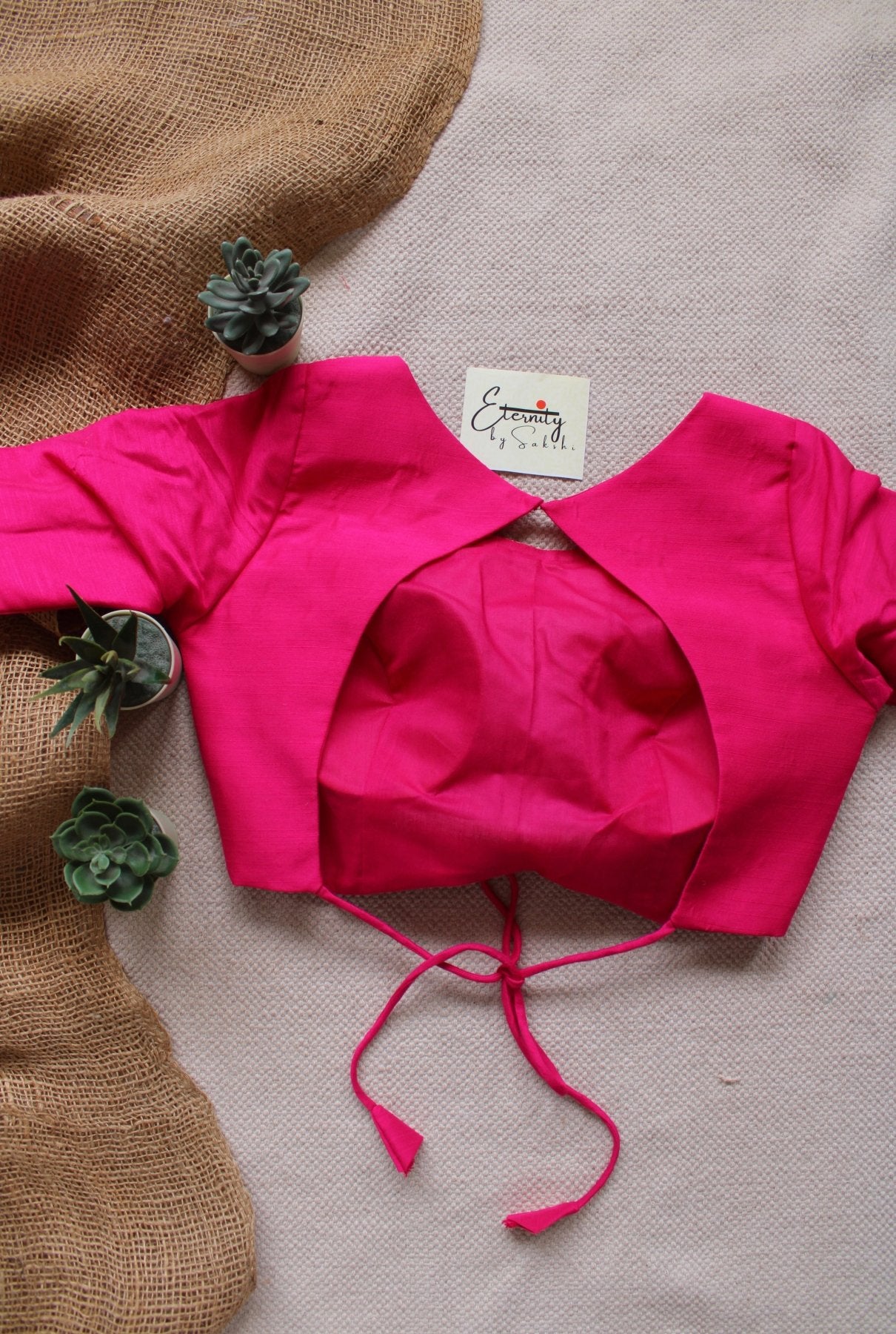 Olive Pink Jodha Blouse - Eternity by Sakshi