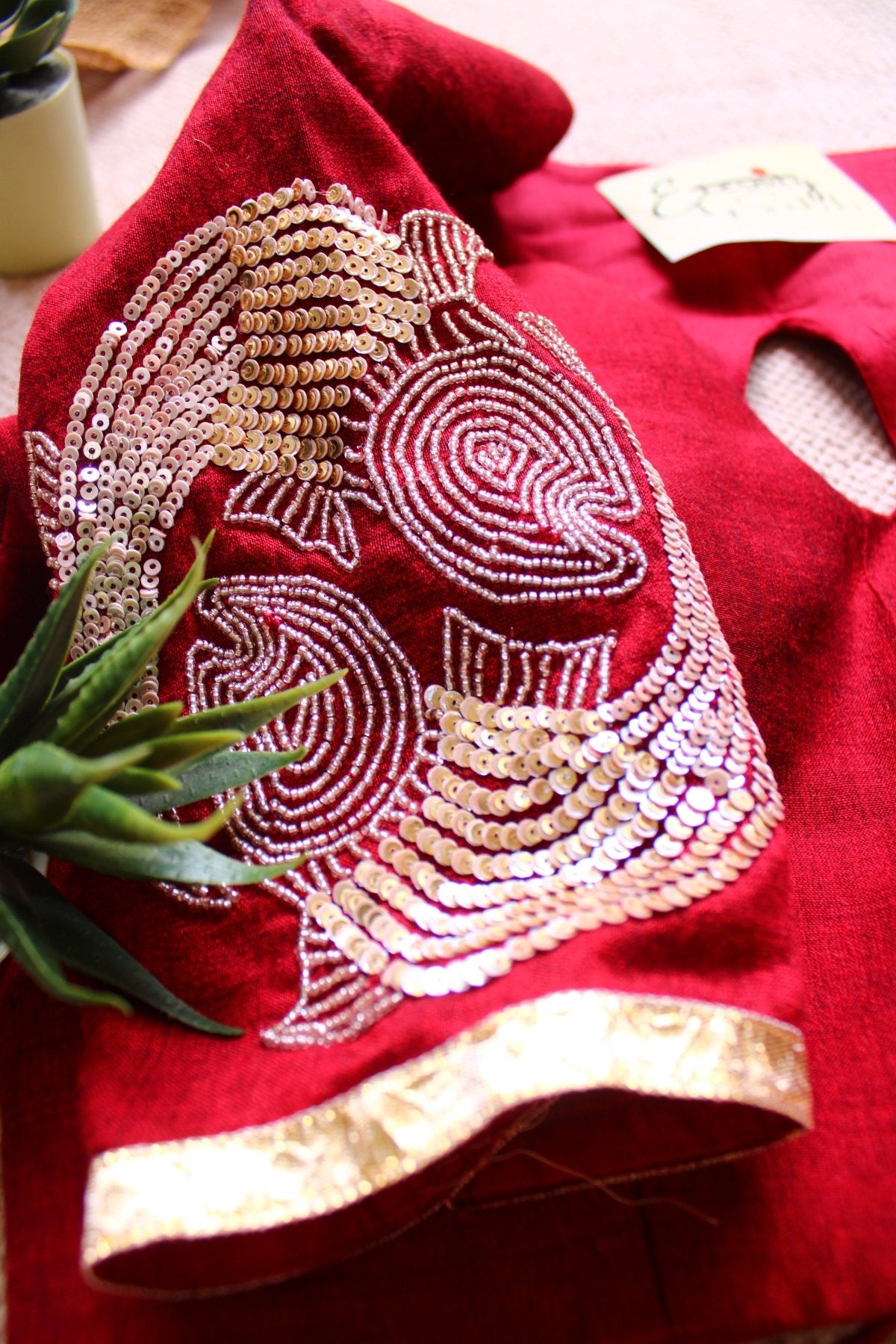 Maroon Jalpari Blouse - Eternity by Sakshi