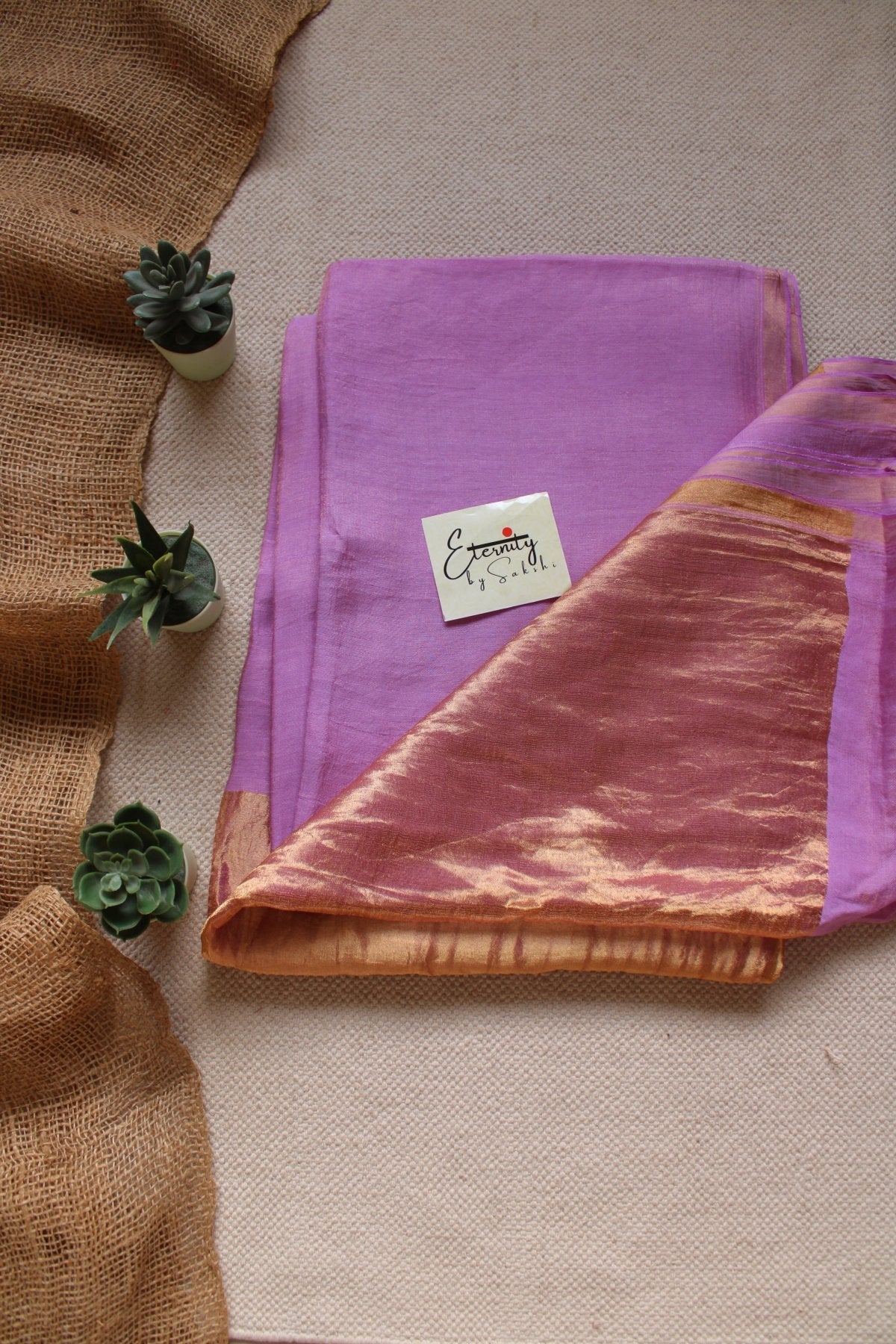 Lilac resham saree - Eternity by Sakshi
