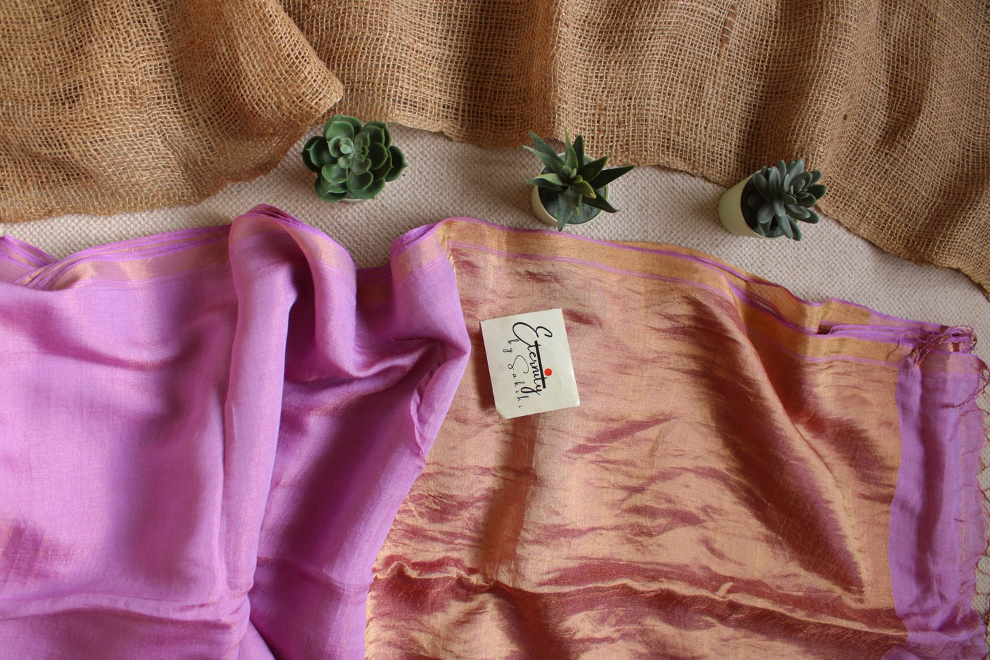 Lilac resham saree - Eternity by Sakshi