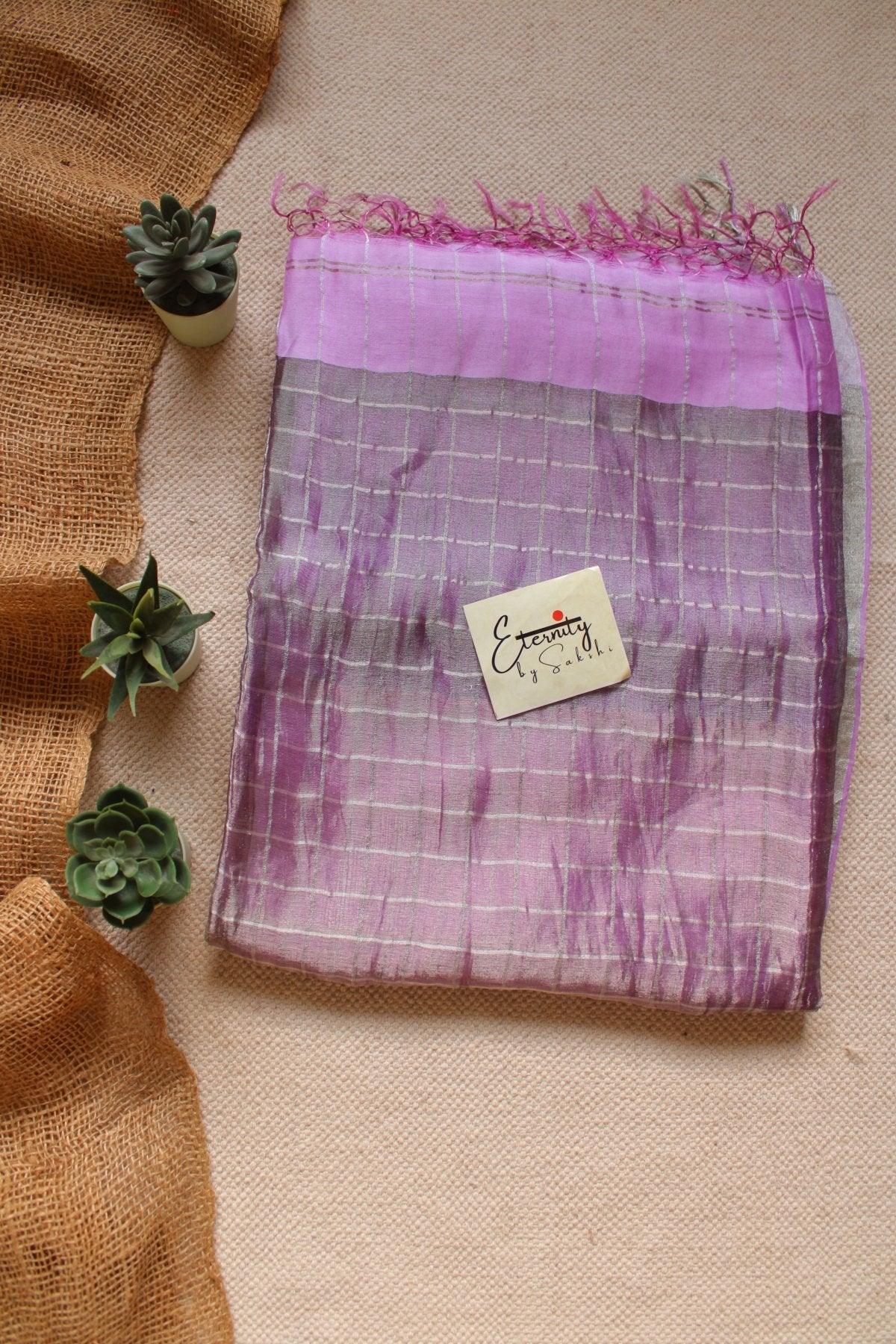 Purple Resham Saree - Eternity by Sakshi