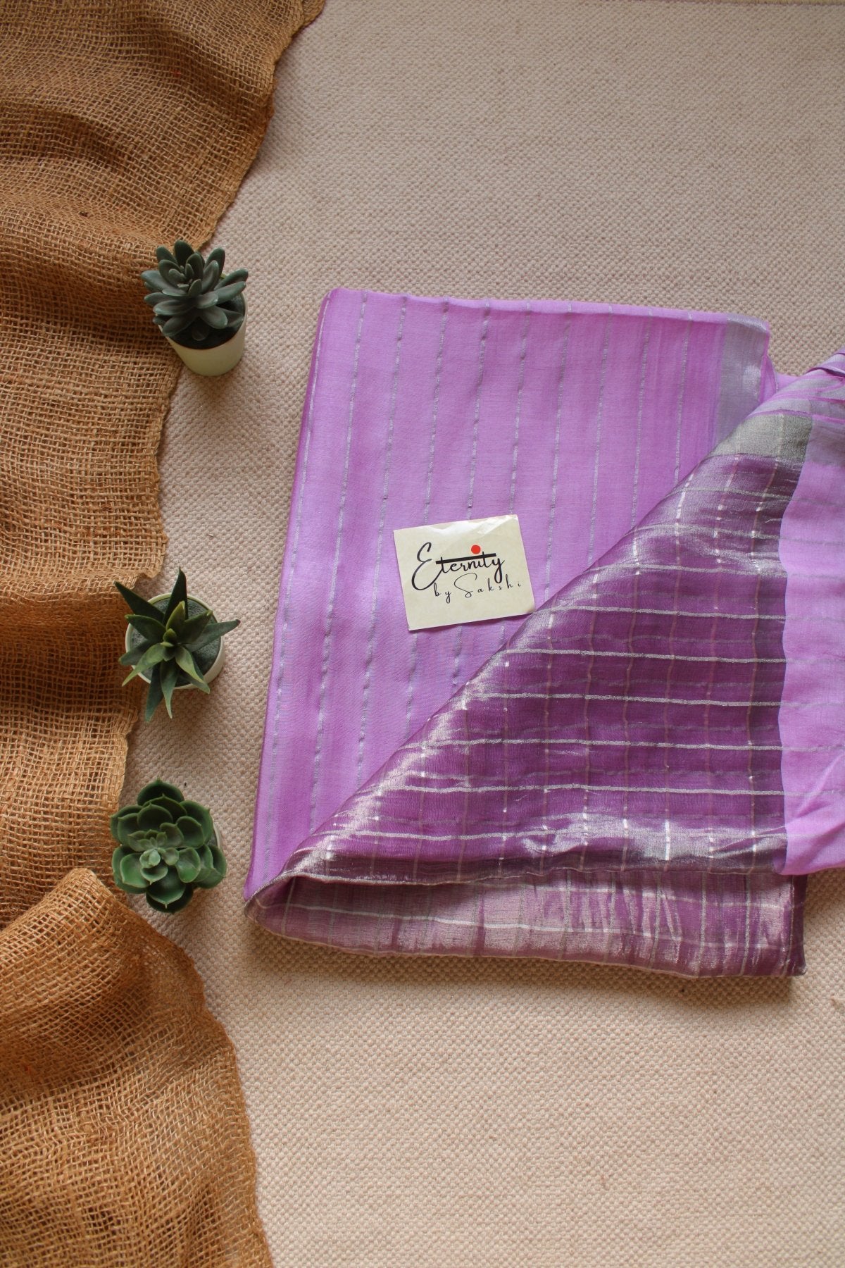 Purple Resham Saree - Eternity by Sakshi