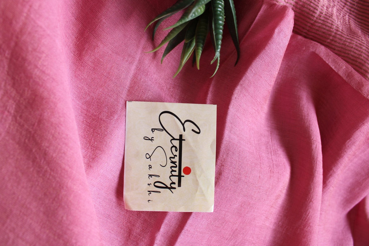 Gulaabi Stripe Silk Saree - Eternity by Sakshi