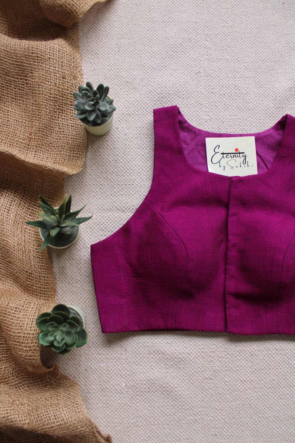 Gulmohar Rosy Nooriya Blouse - Eternity by Sakshi